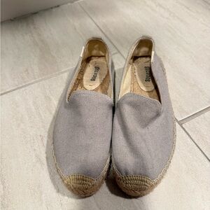 Soludos Light Gray Espadrille Flats